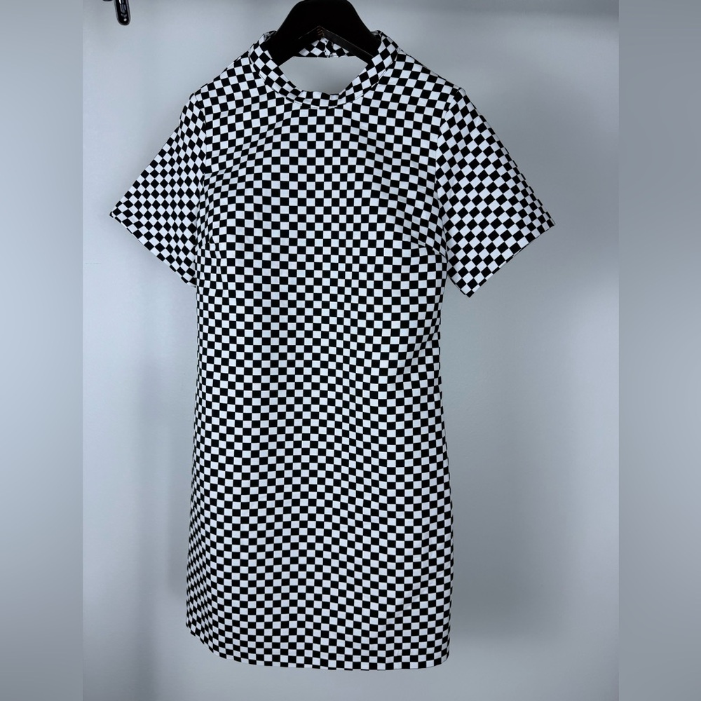 Zara Black Checkerboard Dress